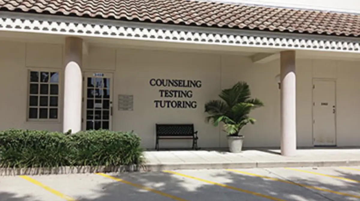 Counseling, testing, tutoring center exterior view.